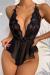 Dantelli Gecelik Babydoll Bodysuit Siyah